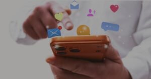 Illustration showing how social media algorithms influence thinking